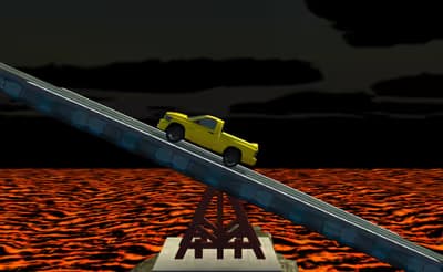 SeeSaw Ramp Car Balance Driving Challenge