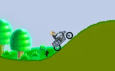 Motor Bike Hill Racing 2D
