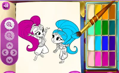 Shimmer and Shine Coloring Book