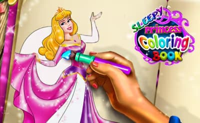 Sleepy Princess Coloring Book