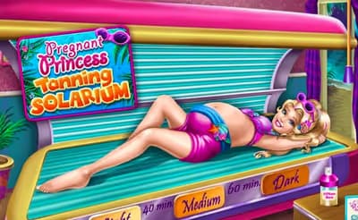 Pregnant Princess Tanning Solarium