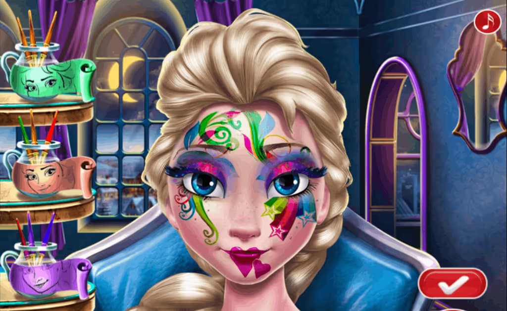 Elsa New Year Makeup