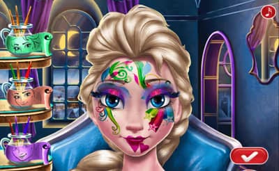 Elsa New Year Makeup