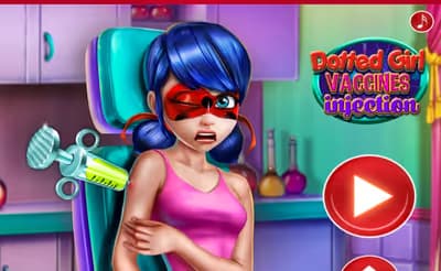 Dotted Girl Vaccines Injection