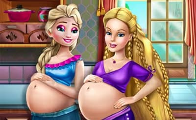 Happy Princesses Pregnant Bffs