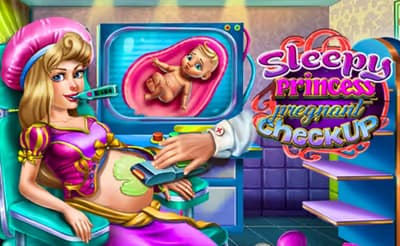 Sleepy Princess Pregnant Check Up