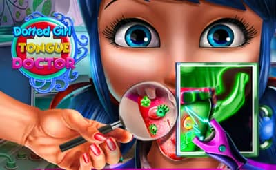 Dotted Girl Tongue Doctor