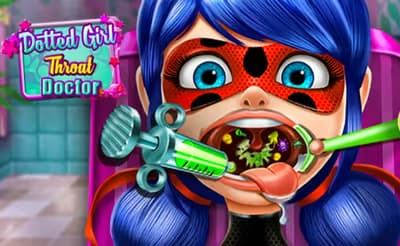 Dotted Girl Throat Doctor