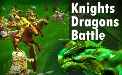 Knights vs Dragons Battle Simulator