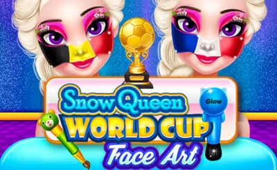 Snow Queen World Cup Face Art