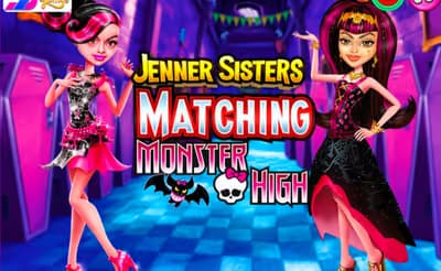Jenner Sisters Matching Monster High