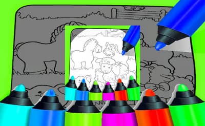 Farm Animals Coloring For Kids