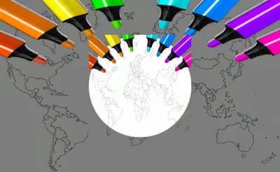 World Map Coloring For Kids