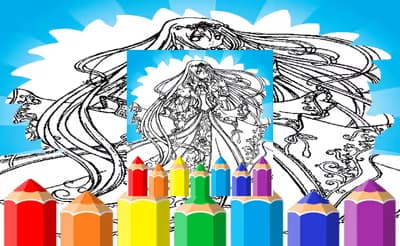 Anime Princess Coloring Pages