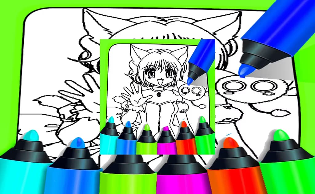 Anime Coloring Pages For Kids
