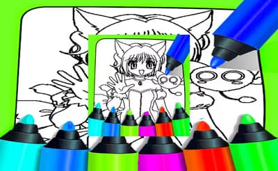Anime Coloring Pages For Kids