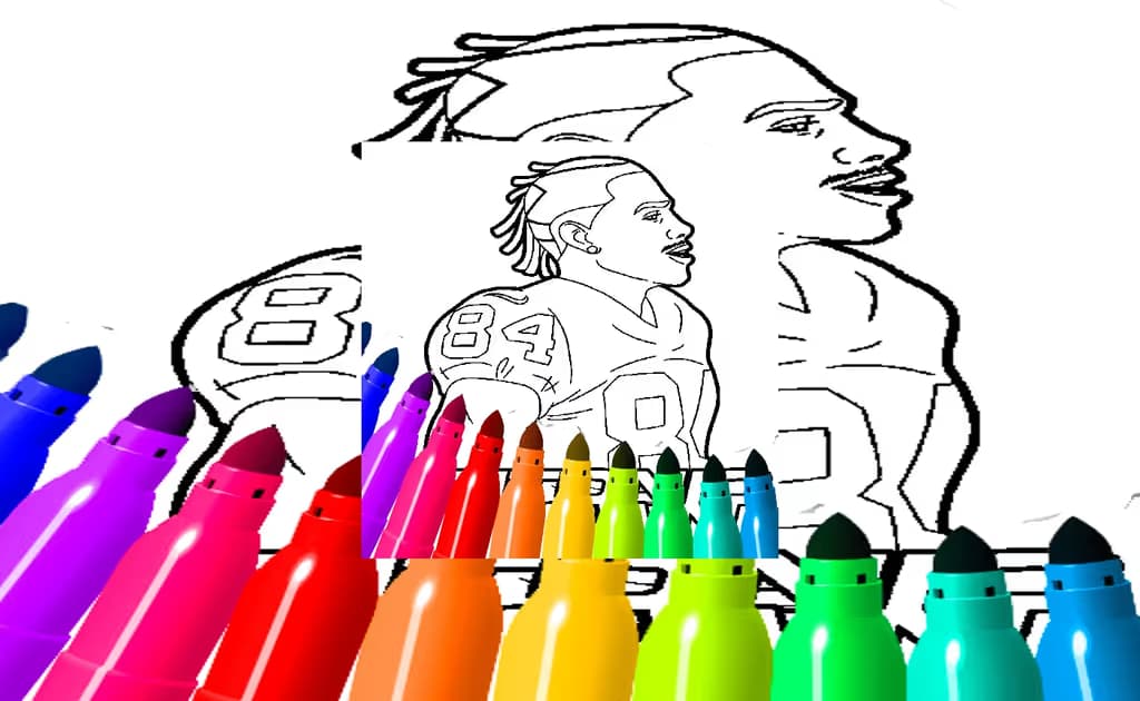 Antonio Brown Coloring Pages