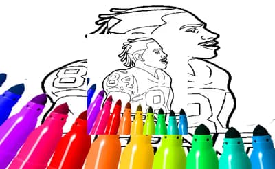 Antonio Brown Coloring Pages