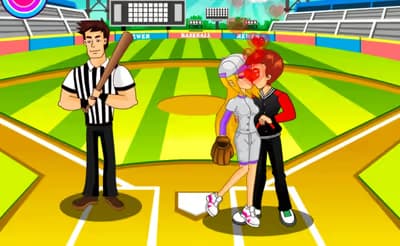 Baseball Kissing