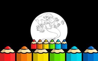 Kid Mermaids Coloring