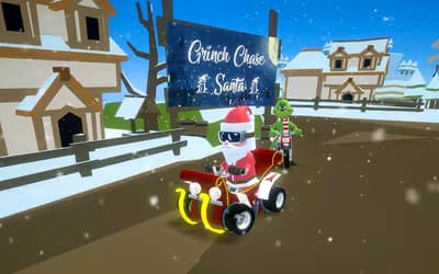 Grinch Chase Santa