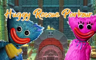 Huggy Rescue Parkour