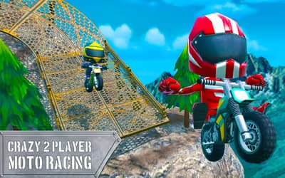 Crazy 2 Player Moto Racing