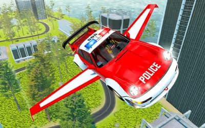 Flying Car Game Police Games