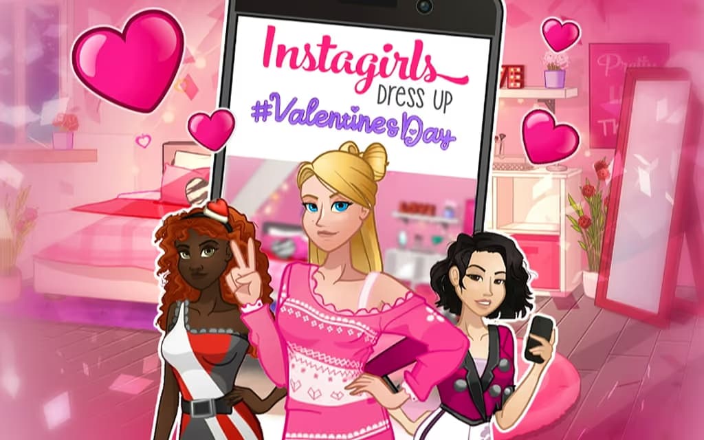 Instagirls Valentines Dress Up