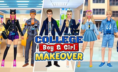 College Girl & Boy Makeover
