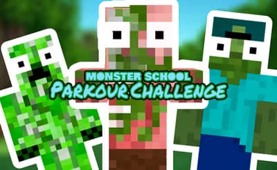 Monster School Parkour Challenge