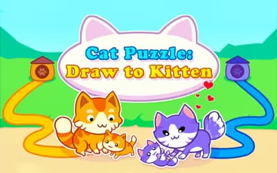 Cat Puzzle: Draw to Kitten