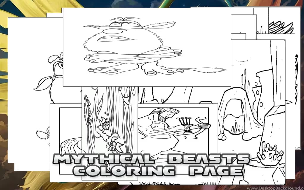 Mythical Beasts Coloring Page