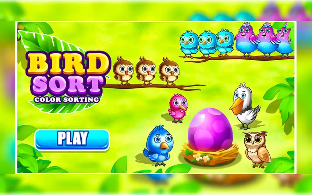 Bird Sort Color Sorting