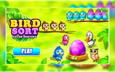 Bird Sort Color Sorting