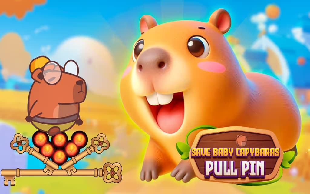 Save Baby Capybaras - Pull Pin