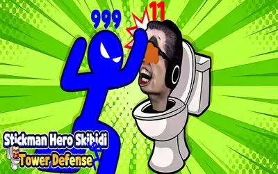 Stickman Hero Skibidi Tower Defense